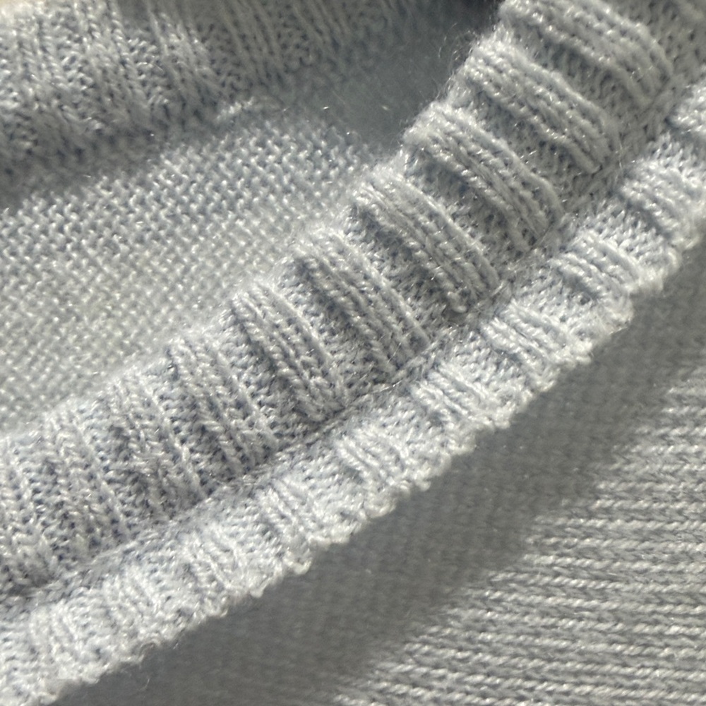 Mer Sea Soft Light Blue Crewneck Oversized Knit Sweater - Picture 9 of 14
